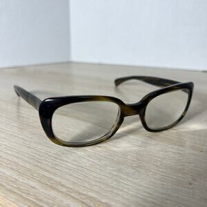 Vintage Bausch & Lomb 5 3/4 Eyeglasses B&L 49-21 Brown Frames READ DESC